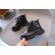 Ghete neimblanite negre - zipper (marime disponibila: marimea 21)