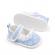 Pantofiori bleu cu floricele brodate (marime disponibila: 9-12 luni (marimea 20