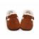 Pantofiori maro imblaniti pentru fetite - lilly (marime disponibila: 3-6 luni