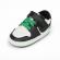 Adidasi albi cu negru si verde - smart (marime disponibila: 3-6 luni (marimea