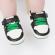Adidasi albi cu negru si verde - smart (marime disponibila: 3-6 luni (marimea