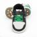 Adidasi albi cu negru si verde - smart (marime disponibila: 3-6 luni (marimea