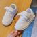 Adidasi albi pentru fetite - sporty (marime disponibila: marimea 25)