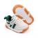 Adidasi ivoire cu insertii verzi - mybaby (marime disponibila: marimea 26)