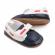 Pantofiori bleumarine cu alb de ocazie pentru baietei (marime disponibila: 9-12