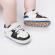 Adidasi albi cu negru si albastru - smart (marime disponibila: 3-6 luni