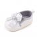Balerini albi cu fundita gri (marime disponibila: 9-12 luni (marimea 20