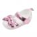 Pantofiori albi cu fundita lila sidefat (marime disponibila: 6-9 luni (marimea