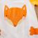 Salopeta alb cu galben - foxy (marime disponibila: 3-6 luni (marimea 18