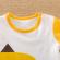 Salopeta alba - yellow dino (marime disponibila: 0-3 luni)