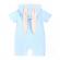 Salopeta bleu pentru baietei - bunny (marime disponibila: 6-9 luni (marimea 19
