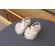 Sandale alb sidefat pentru fetite - doll (marime disponibila: marimea 22)