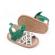 Sandalute albe cu verde - flowers (marime disponibila: 3-6 luni (marimea 18