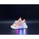 Adidasi albi cu portocaliu cu luminite - baseball (marime disponibila: marimea