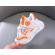 Adidasi albi cu portocaliu cu luminite - baseball (marime disponibila: marimea