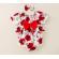 Body cu volanase pentru fetite - roses (marime disponibila: 12-18 luni (marimea