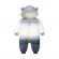Combinezon in degrade gri cu alb (marime disponibila: 9-12 luni (marimea 20