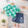 Costumas cu tricou verde si blugi pentru baietei - bear (marime disponibila: 4