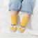 Mocasini galben mustar cu talpa antiderapanta - happy teddy (marime