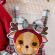 Sarafan cu body visiniu maneca lunga - baby reindeer (marime disponibila: 12-18