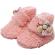Cizmulite roz pentru fetite - floricica (marime disponibila: 9-12 luni (marimea