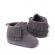 Pantofiori inalti pentru bebelusi, gri, cu franjuri (marime disponibila: 6-9