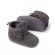Pantofiori inalti pentru bebelusi, gri, cu franjuri (marime disponibila: 6-9