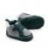 Pantofiori pentru bebelusi, verde cu gri (marime disponibila: 9-12 luni
