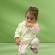 Trening ivoire din catifea pentru fetite - dungi roz (marime disponibila: 9-12