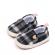 Pantofiori bebelusi carouri alb-negru, cu detaliu ursulet (marime disponibila: