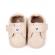 Pantofiori bebelusi crem cu talpa flexibila si design elegant (marime