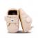 Pantofiori bebelusi crem cu talpa flexibila si design elegant (marime