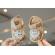 Sandalute crem cu piuitoare - bunny (marime disponibila: marimea 20)