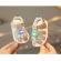 Sandalute crem cu piuitoare - ursulet cu led (marime disponibila: marimea 20)