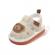 Sandalute ivoire cu piuitoare - ursulet (marime disponibila: marimea 22)