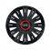 Set 4 capace roti negre cu inel rosu active r15 pentru gama auto audi