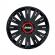 Set 4 capace roti negre cu inel rosu active r15 pentru gama auto jeep