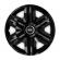 Set 4 capace roti hubcaps fast black r14 pentru gama auto kia