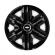 Set 4 capace roti hubcaps fast black r15 pentru gama auto chevrolet