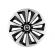 Set 4 capace roti fox gri-negru r15 pentru gama auto hyundai