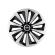 Set 4 capace roti fox gri-negru r16 pentru gama auto ford