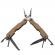Cleste multifunctional ideallstore®, survival gear, otel inoxidabil, 16 functii, 24 cm, bej, husa inclusa