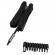 Cleste multifunctional ideallstore®, survival gear, otel inoxidabil, 18 functii, 24 cm, negru, husa inclusa