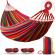 Hamac relaxare cu lemn perfect pentru 2 persoane, 200 x 180 cm, pentru curte sau camping, usor de montat