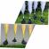 Set 2 ghirlande luminoase solara, pentru gradina, forma de pana, 73 cm