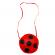 Set trei accesorii pentru costum ideallstore®, buburuza, marime universala, rosu