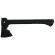 Topor survivor, futuristic survival, otel inoxidabil, negru, 35.5 cm, teaca inclusa
