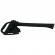 Topor survivor, futuristic survival, otel inoxidabil, negru, 35.5 cm, teaca inclusa
