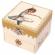 Cutie muzicala cub cu sertar ballerina
