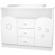 Comoda de infasat hubners matei 106 cm alb cu stelute